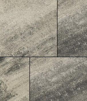 Тротуарная плитка Квадрат Листопад гладкий  600х600 - antracit_standart